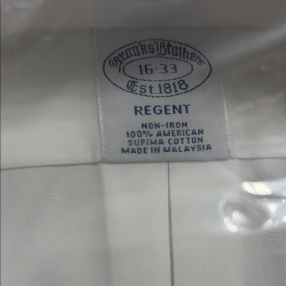 Brooks Brothers Classic White Dress Shirt - Picture 3 of 5